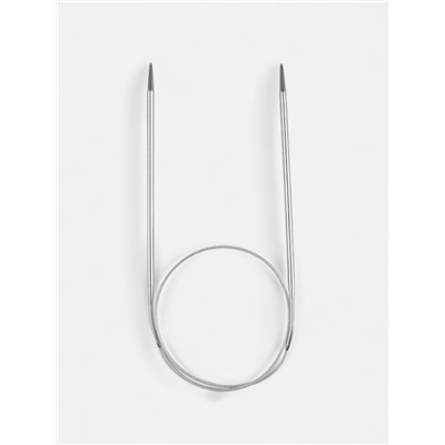 Спицы круговые, для вязания, с металлическим тросом, d=3.5 мм, 14/60 см