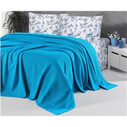 2 сп. Летнее Постельное Белье с Вафельным Покрывалом 230x250 см DELUXE PİKE TAKIMLARI - First Choice