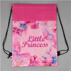 Мешок для обуви Little princess, нетканое полотно, размер 41×30 см