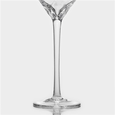 Бокалы для шампанского Magistro «Дарио», 180 мл, 7×27.5 см, стекло, набор 2 шт., прозрачные