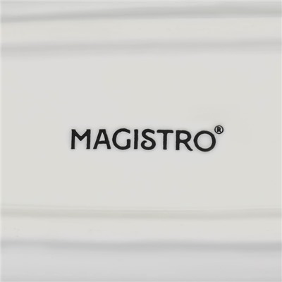 Блюдо Magistro «Рыбка», 35×7.5×2.5 см, фарфор, белое