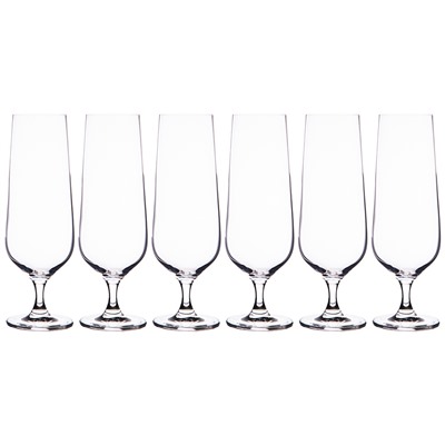 НАБОР БОКАЛОВ ДЛЯ ПИВА "DORA/STRIX" ИЗ 6ШТ. 380МЛ ВЫСОТА 21 СМ