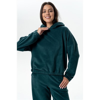 Джемпер женский 24-099L18 т.зеленый