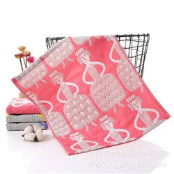 Towels, three-layer gauze jacquard towels, hanging towels, wish kitchen towels, hand towels, cotton towels, manufacturer's package