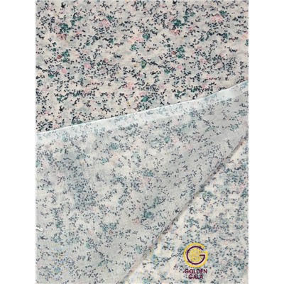 Палантин из хлопка и бамбука премиум Арт 2459/6 молочный фон