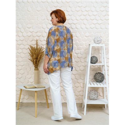 Блузка Алушта коричневый ИвК