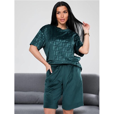 Костюм Чиэра жаккард изумруд ИвК