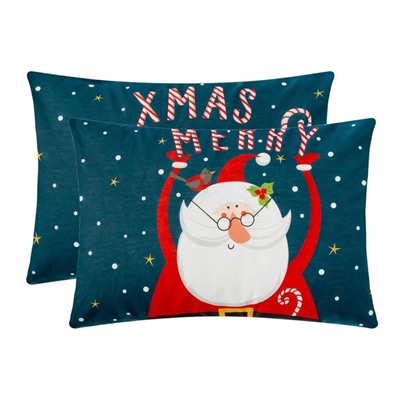 Комплект наволочек «Этель» Merry Xmas, 50×70 см - 2 шт., хлопок 100%, бязь