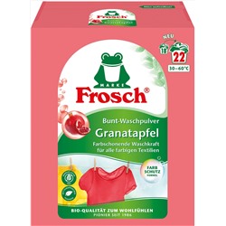 Концентрированный стиральный порошок для цветного Гранат, на 22 стирки, Frosch, 1,45 кг