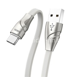 USB кабель для USB Type-C 1.2м HOCO U57 (белый)