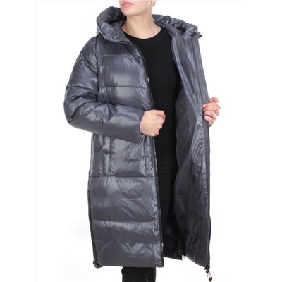 YR-989 DARK GREY Пальто зимнее женское АЛИСА (200 гр. холлофайбера) размер 56/58