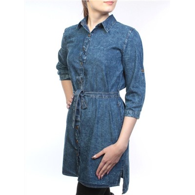 A66007 Рубашка джинсовая женская (100 % хлопок) размер S - 42-44 российский