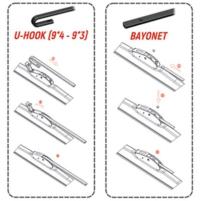 Щетка стеклоочистителя бескаркасная 38см/15" SKYWAY, в пакете, S02704004