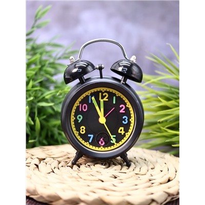 Часы-будильник «Colorful number», black