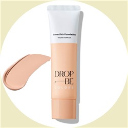 Тональная основа для лица Drop Be Colors Cover Pick Foundation 02 Natural Beige, THE SAEM, 30 мл