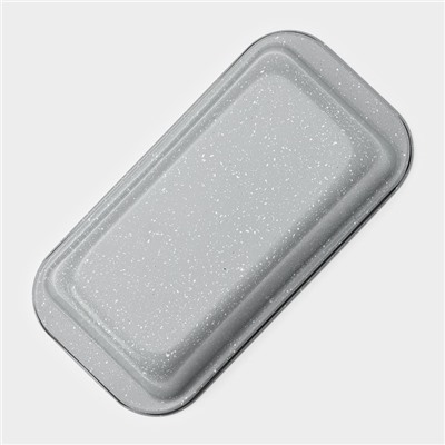 Форма для выпечки Доляна «Мрамор», 25×13×6,5 см, антипригарное покрытие, цвет серый