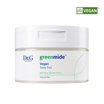 Dr.G Greenmide Vegan Тонер-пад 60 шт.