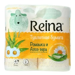 Туалетная бумага REINA 2сл А4 Ромашка/алоэ/12палп