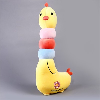 Мягкая игрушка-подушка «Курочка», 60 см, цвет жёлтый