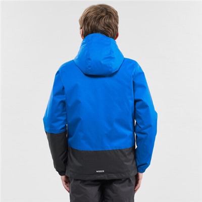 Куртка лыжная теплый водонепроницаемая для детей синяя 100 WEDZE