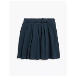 Girls' Cotton Pleated School Skirt (2-14 Yrs)