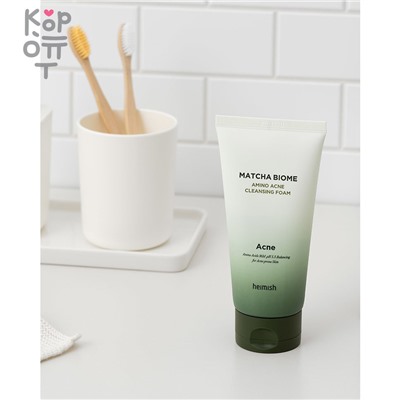 Heimish Matcha Biome Amino Acne Cleansing Foam - Пенка для умывания с матчей и пробиотиками.,