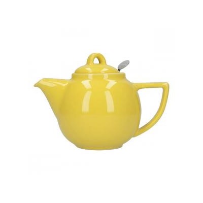 Заварочный Чайник Geo Лимонный 1100мл. Купить фарфоровый чайник,  кофейник London Pottery