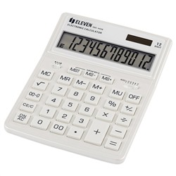 Калькулятор Eleven SDC-444X-WH 12 разрядов 155*204*33мм белый/Китай
