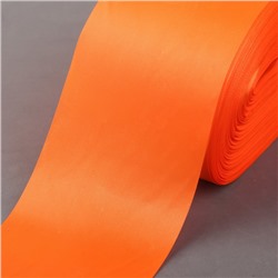 Лента атласная, 100 мм × 100 ± 5 м, цвет оранжевый