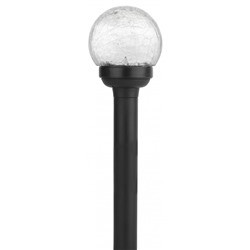 Нарушена упаковка.   SL-PL33-CRAC ЭРА Садовый светильник на солнечной батарее, пластик,стекло, черный, 33 см (12/672) Б0018818