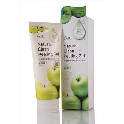 Очищающий пилинг-скатка с экстрактом зеленого яблока Apple Natural Clean Peeling Gel, EKEL   180 мл