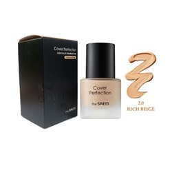 Крем-консилер для лица тональный Cover Perfection Concealer Foundation 2.0 Rich Beige, THE SAEM, 30 мл