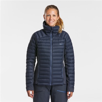 Куртка лыжная для фрирайда с пуховым 2-м слоем синяя fr900 warm WEDZE
