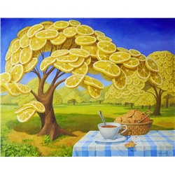 Картина по номерам 40х50 - Лимонное дерево