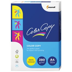 Бумага COLOR COPY, А4, 280 г/м2, 150 л., для полноцветной лазерной печати, А++, Австрия, 161% (CIE)
