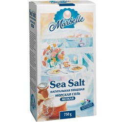 Натуральная пищевая морская соль Marbelle, мелкая, 750 г