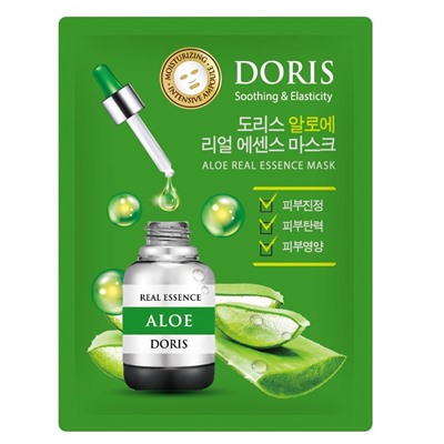 Маска на тканевой основе ALOE REAL ESSENCE MASK, DORIS, 25 мл