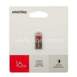 USB Flash 16GB SmartBuy MC8 Metal красный 2.0