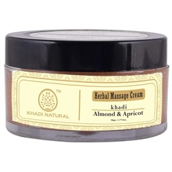 Khadi Almond & Apricot Herbal Massage Cream 50g / Крем для Массажа с Миндалем и Абрикосом 50г