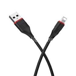 USB кабель для iPhone 5/6/6Plus/7/7Plus 8 pin 1.0м BOROFONE BX17 (черный) 2.4A