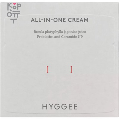 HYGGEE All-In-One Cream - Универсальный крем для лица с Лактобактериями 80гр.,