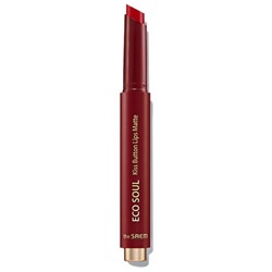 Помада для губ матовая, Eco Soul Kiss Button Lips Matte 04 Fusia Red, the SAEM, 2 г