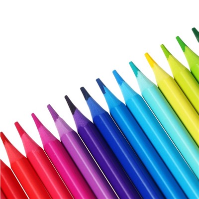 Карандаши цветные 24 цвета, пластиковые Мульти-Пульти "Чебурашка", заточенные, европодвес