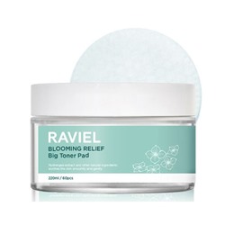 Raviel Подушечки с тонером Blooming Relief, 60 листов