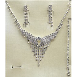 Комплект украшений Jewelry 013, серебро