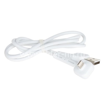 USB кабель для iPhone 5/6/6Plus/7/7Plus 8 pin 1.0 м AWEI CL-65 2в1 (кабель/подставка) белый