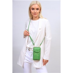 Женская сумка-портмоне на плечо, цвет зеленый