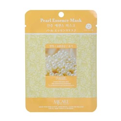 Маска тканевая с жемчужным порошком Pearl Essence Mask, MIJIN 23 мл