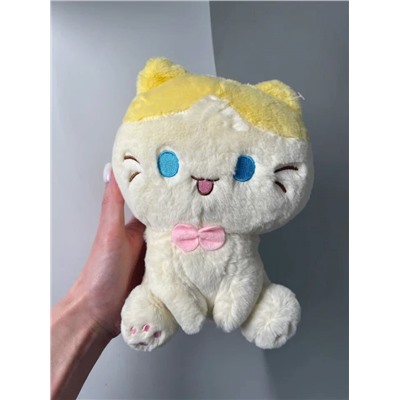 Мягкая игрушка "Cat smiling", yellow, 20 см