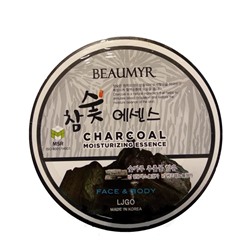 Успокаивающий гель-эссенция с экстрактом древесного угля Beaumyr Charcoal Moisturizing Essence, JUNO   300 мл